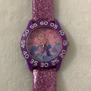 Disney Turning Red Kids' Plastic Time Teacher Analog Quartz Strap Watch